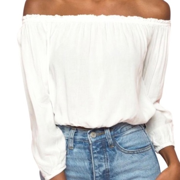 Brandy Melville Tops - Brandy Melville Off The Shoulder Crop Top Brandy Melville Tops - Brandy Melville Off The Shoulder Crop Top